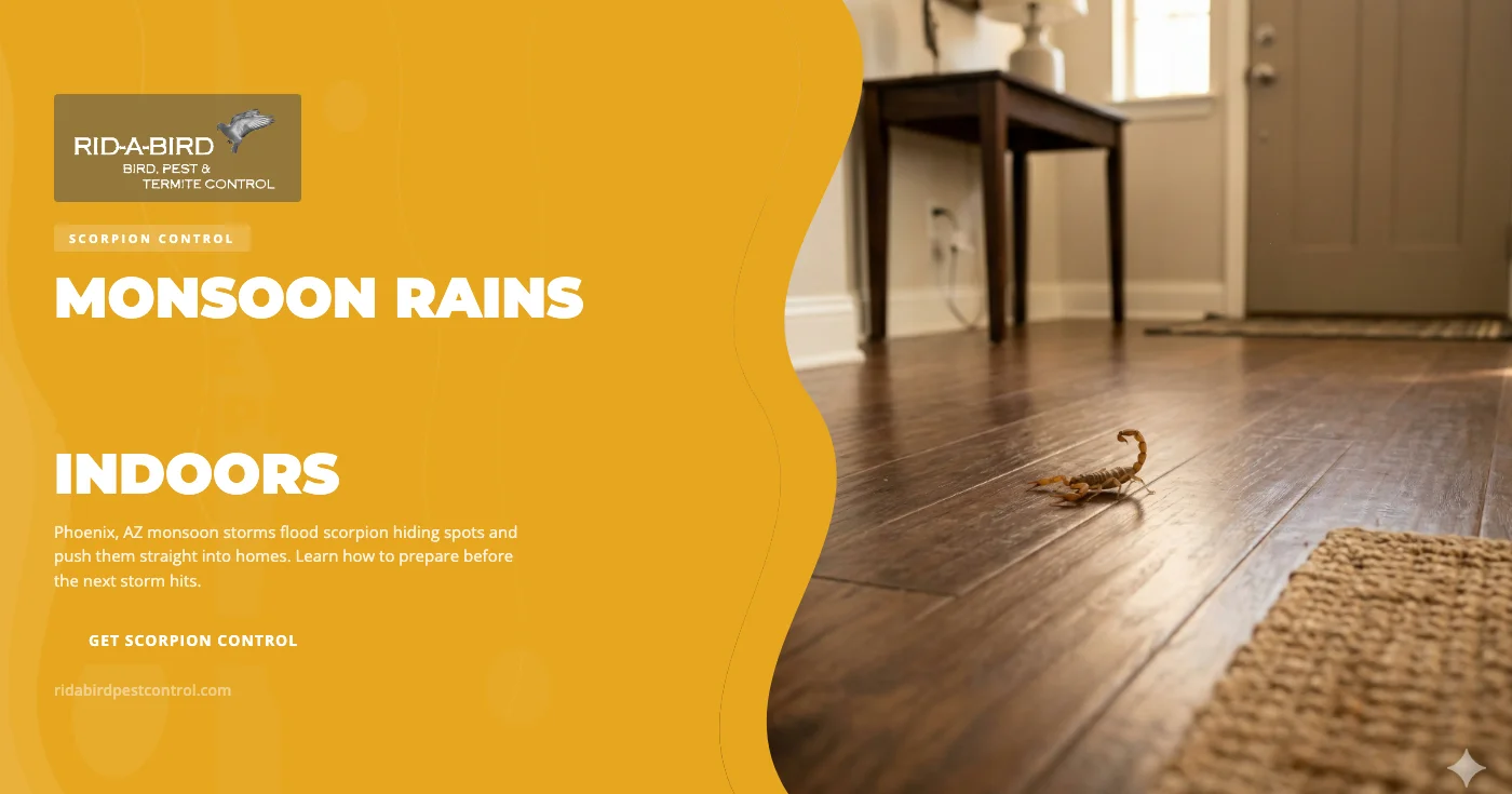 Monsoon Scorpion Activity in Phoenix, AZ | Rid-a-bird